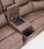 Muar Corner Manual Recliner In Brown Color