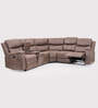 Muar Corner Manual Recliner In Brown Color