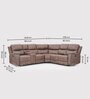Muar Corner Manual Recliner In Brown Color