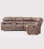 Muar Corner Manual Recliner In Brown Color