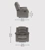 Muar 1 Seater Manual Recliner in Grey Color