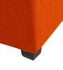 Mubila Ottoman With Storage In Vivid Orange Colour