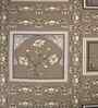 Mud Brown Floral 400 TC Cotton Queen Size Bedsheet with 2 Pillow covers Essential Series Collection