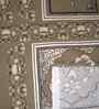 Mud Brown Floral 400 TC Cotton Queen Size Bedsheet with 2 Pillow covers Essential Series Collection