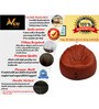 Mudda XXXL Leatherette Bean Bag Cover in Tan Colour
