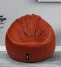 Mudda XXXL Leatherette Bean Bag Cover in Tan Colour