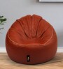 Mudda XXXL Leatherette Bean Bag Cover in Tan Colour