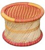 Ethnic Handcrafted Mudiya Stool in Multi Colour