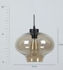 Zico Muese Grey Glass Hanging Light