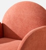 Muffle Fabric Lounge Chairs In Orange Colour