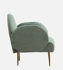 Muffle Fabric Lounge Chairs In Sage Colour