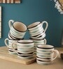 Mugdha 150ml Multicolour Ceramic (Set of 6) Coffee Mug