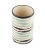 Mugdha 300ml White & Blue (Set of 4) Ceramic Everyday Glass