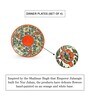 Mughal Bagheecha 10 Inch Multicolour Ceramic (Set of 4) Dinner Plate
