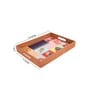 Mughal Collectio Multicolour & Gold MDF Wood Rectangle Serving Trays