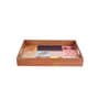 Mughal Collectio Multicolour & Gold MDF Wood Rectangle Serving Trays
