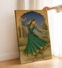 Mughal Court Dancer Stretched Canvas Painting