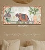 (1Pc) Multicolor Canvas Mughal Elephant Wall Art