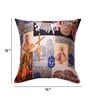 Grey Traditional Cotton 16 x 16 Inches Cushion Cover