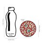 Mughal Rounds Floral Red & White Ceramic (Set of 2) Trivet