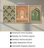 Mughal Floral Wall Art Framed Set of 3