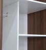Mulan Four Door Wardrobe in Walnut Colour