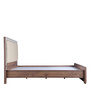 Mulan Queen Bed in Walnut Colour