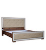 Mulan Queen Bed in Walnut Colour