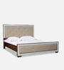 Mulan Queen Bed in Walnut Colour