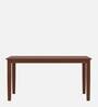Mulberry Solid Wood 4 Seater Dining Table in Walnut Finish