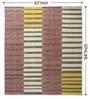 Mutlicolor Geometrical Wool Hand Woven Carpet