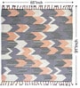 Mutlicolor Geometrical Wool 8X6 Feet Hand Woven Carpet