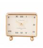 Mullins Gold Aluminium Table clock