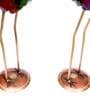 Multcolour Iron Set Of 2 Duck Figurine
