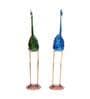 Multcolour Iron Set Of 2 Duck Figurine
