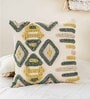 Multicolor Woven Cotton 12 x 12 Inches Cushion Cover