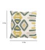 Multicolor Woven Cotton 12 x 12 Inches Cushion Cover