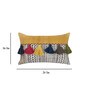 Multicolor Woven Cotton 24 x 16 Inches Cushion Cover