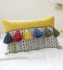 Multicolor Woven Cotton 24 x 16 Inches Cushion Cover