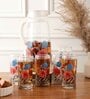 Multi 210 ML Glass 7 Pcs Everyday Glasses With Jug