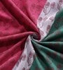 Multicolor Striped 300 TC 100% Cotton King Sized Bed Sheets with 2 Pillow Covers