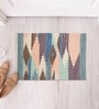 Multi Abstract Hand Woven 3 Ft X 2 Ft Dhurrie