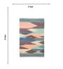 Multi Abstract Hand Woven 3 Ft X 2 Ft Dhurrie