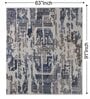 Multi Abstract Wool 5x8 Feet Hand Woven Carpet