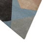 Multi Abstract Wool and Viscose 4 ft X 6 ft Hand Tufted Carpet