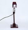 Multi Angle Red Mahogany Shade Study Lamp With Birch Ply Base
