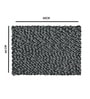 Black Polypropylene 16X24 Inches Anti-Skid Bath Mat
