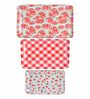 Multicolour Vibrant  Melamine  (Set of 3) Serving Tray Set
