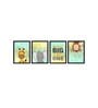 Dream Big Multicolour Canvas (Pack of 4) Kids Wall Art