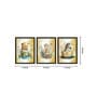 Teddy Bear Multicolour Canvas (Pack of 3) Kids Wall Art